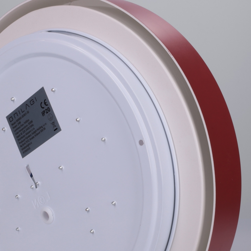 Brilagi - LED Stropní svítidlo MATTEO LED/24W/230V pr. 31 cm červená