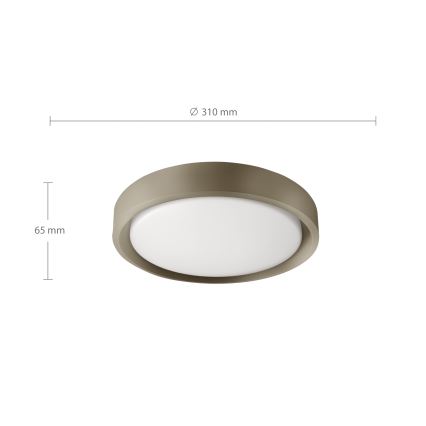 Brilagi - LED Stropní svítidlo MATTEO LED/24W/230V pr. 31 cm taupe