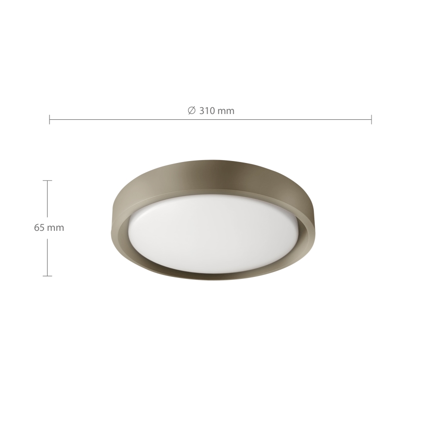 Brilagi - LED Stropní svítidlo MATTEO LED/24W/230V pr. 31 cm taupe