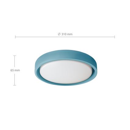 Brilagi - LED Stropní svítidlo MATTEO LED/24W/230V pr. 31 cm tyrkysová