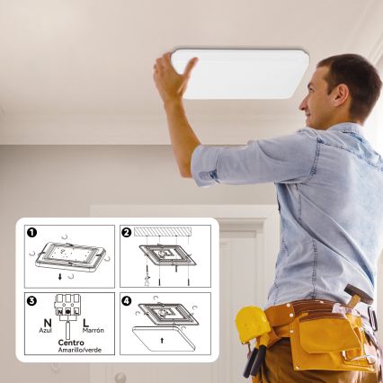 Brilagi - LED Stropní svítidlo MILKY WAY LED/24W/230V 3000K 37x37 cm