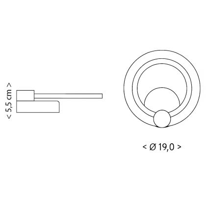 Brilagi - LED Stropní svítidlo MODERN MINI LED/16W/230V 3000/4000/6000K