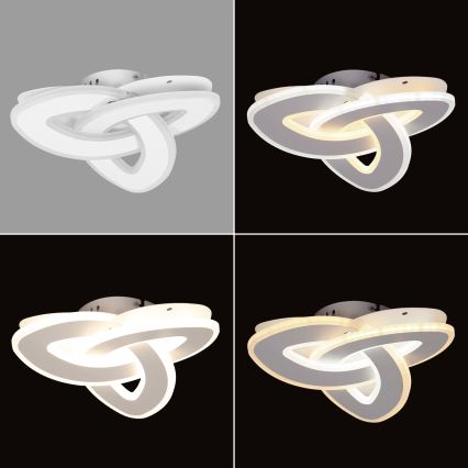 Brilagi - LED Stmívatelné stropní svítidlo MODERN MINI LED/49W/230V 3000-6000K 30x30 cm + dálkové ovládání