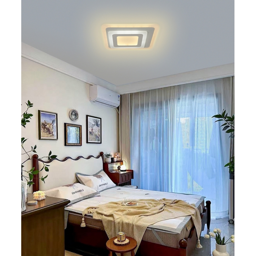 Brilagi - LED Stmívatelné stropní svítidlo MODERN MINI LED/65W/230V 3000-6000K 37x37 cm + dálkové ovládání