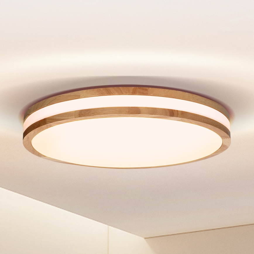 Brilagi - LED Stropní svítidlo MOLINA LED/24W/230V dub pr. 29 cm