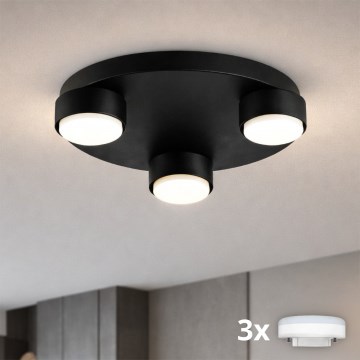 Brilagi - LED Stropní svítidlo MONO 3xGX53/30W/230V pr. 30 cm černá