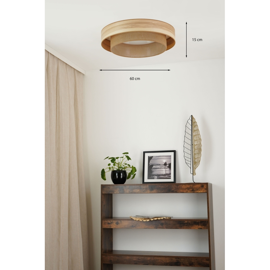 Brilagi - LED Stropní svítidlo MONTANA BOHO LED/26W/230V pr. 60 cm hnědá