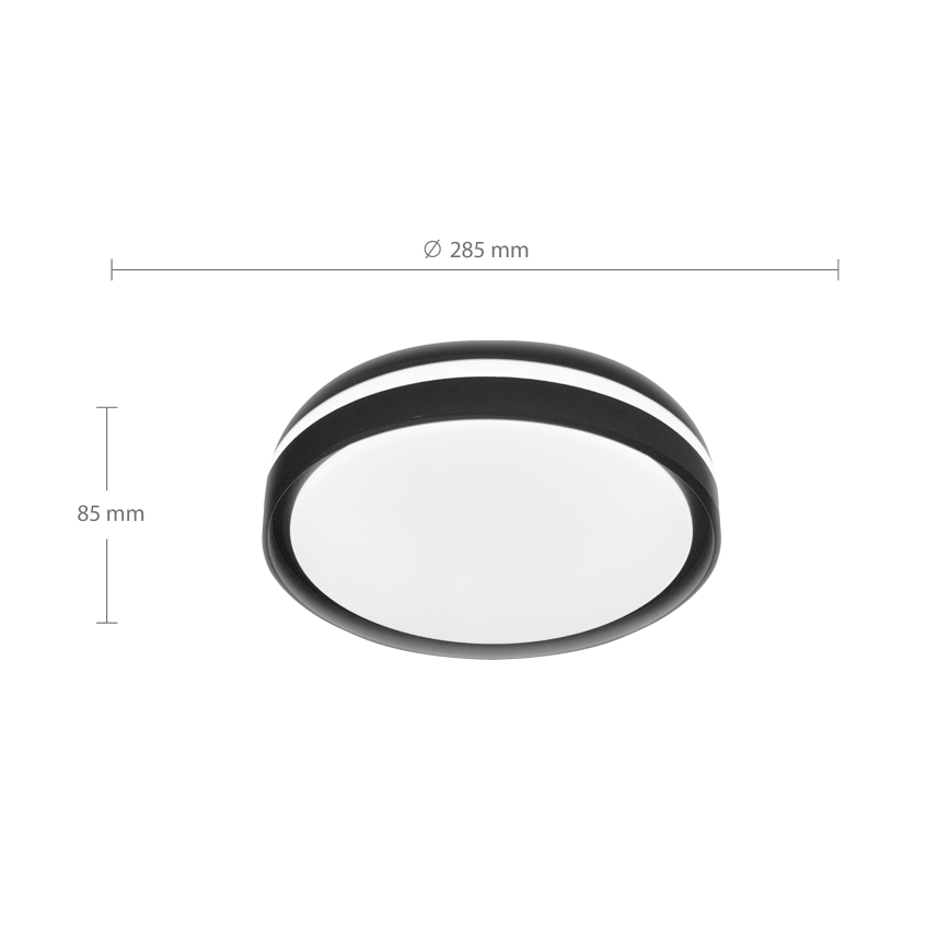Brilagi - LED Stropní svítidlo NAOMI LED/24W/230V pr. 28,5 cm černá
