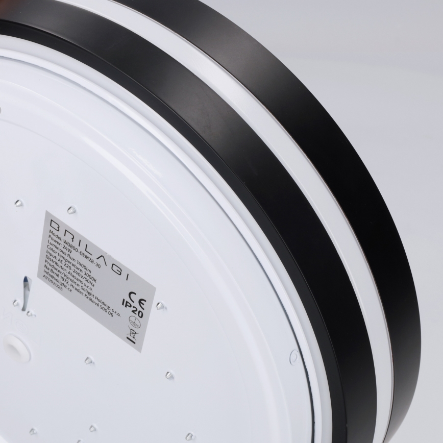 Brilagi - LED Stropní svítidlo NAOMI LED/24W/230V pr. 28,5 cm černá