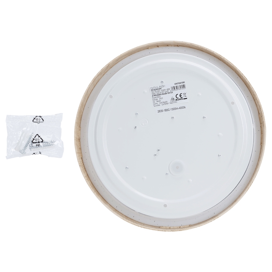 Brilagi - LED Stropní svítidlo NATURA LED/12W/230V 3000K pr. 26,3 cm