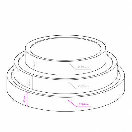 BRILAGI - LED Stropní svítidlo NATURA LED/24W/230V 4000K pr. 38,3 cm