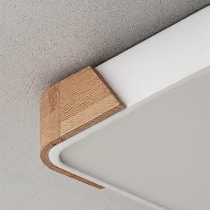 Brilagi - LED Stropní svítidlo PILANA LED/24W/230V dub/bílá 32x32 cm