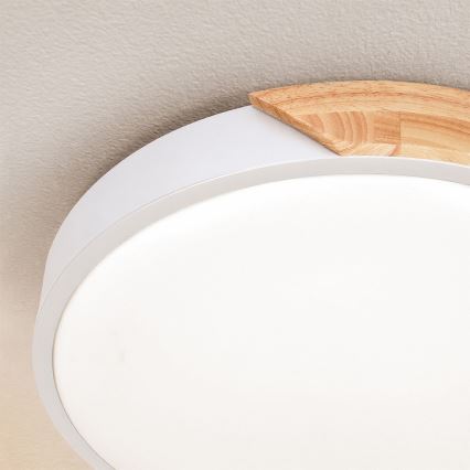 Brilagi - LED Stropní svítidlo PILANA LED/24W/230V dub/bílá pr. 30 cm