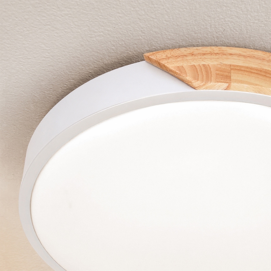 Brilagi - LED Stropní svítidlo PILANA LED/24W/230V dub/bílá pr. 30 cm