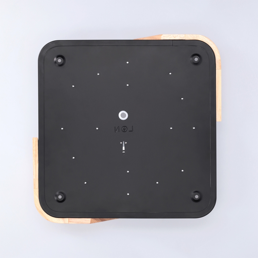 Brilagi - LED Stropní svítidlo PILANA LED/24W/230V dub/černá 32x32 cm