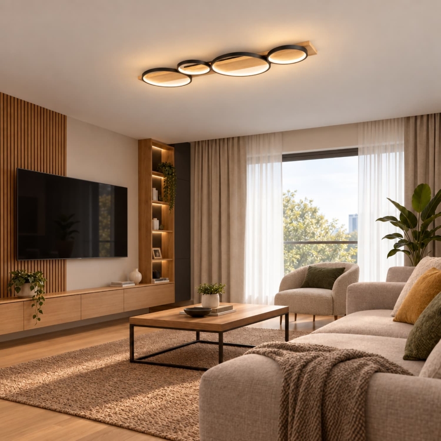 BRILAGI - LED Stropní svítidlo PLANK LED/38W/230V 4000K 40x120 cm dřevo