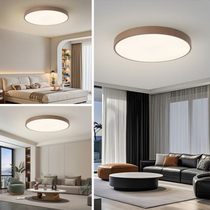 Brilagi - LED Stropní svítidlo POOL LED/100W/230V 3000/4000/6000K pr. 80 cm hnědá