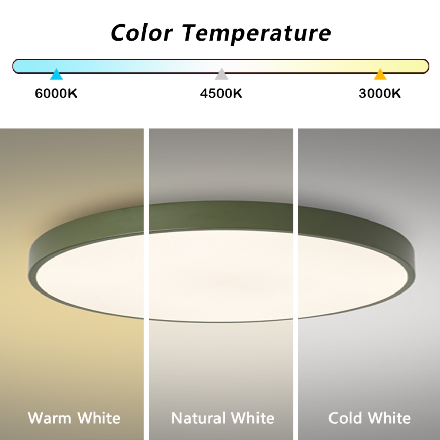 Brilagi - LED Stropní svítidlo POOL LED/100W/230V 3000/4000/6000K pr. 80 cm zelená
