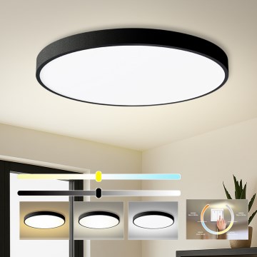 Brilagi - LED Stropní svítidlo POOL LED/128W/230V 3000/4000/6000K pr. 100 cm černá