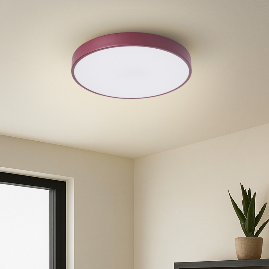 Brilagi - LED Stropní svítidlo POOL LED/36W/230V 3000/4000/6000K pr. 30 cm burgundy