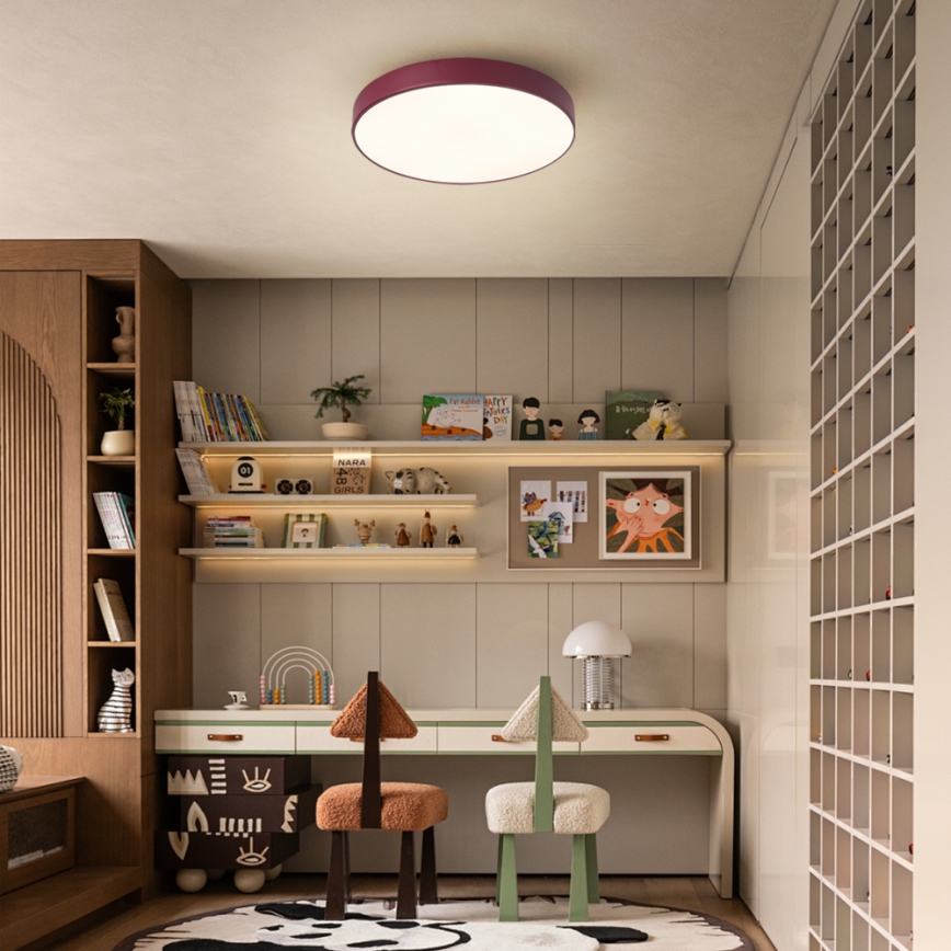 Brilagi - LED Stropní svítidlo POOL LED/36W/230V 3000/4000/6000K pr. 30 cm burgundy