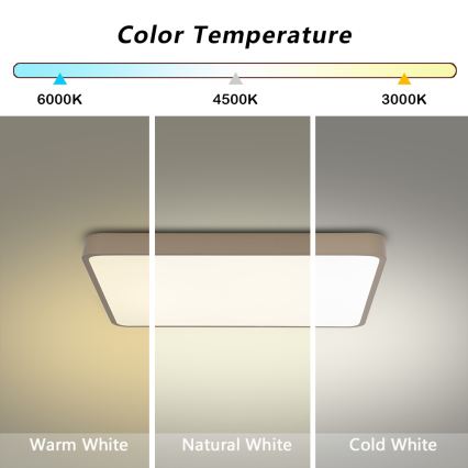 Brilagi - LED Stropní svítidlo POOL LED/36W/230V 3000/4000/6000K 40x40 cm béžová