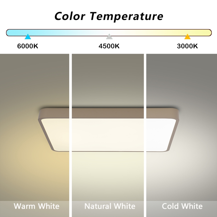 Brilagi - LED Stropní svítidlo POOL LED/36W/230V 3000/4000/6000K 40x40 cm béžová