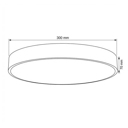 Brilagi - LED Stropní svítidlo POOL LED/36W/230V 3000/4000/6000K pr. 30 cm béžová