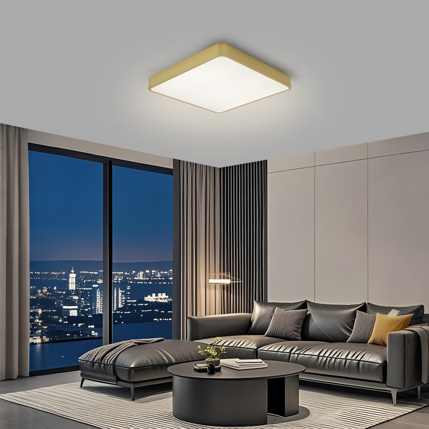 Brilagi - LED Stropní svítidlo POOL LED/36W/230V 3000/4500/6000K 40x40 cm zlatá