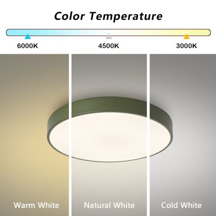 Brilagi - LED Stropní svítidlo POOL LED/60W/230V 3000/4000/6000K pr. 50 cm zelená