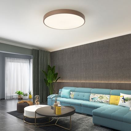 Brilagi - LED Stropní svítidlo POOL LED/60W/230V 3000/4000/6000K pr. 60 cm hnědá