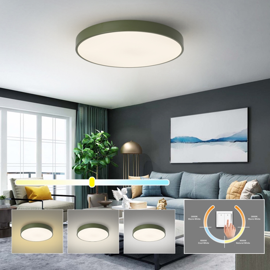 Brilagi - LED Stropní svítidlo POOL LED/60W/230V 3000/4000/6000K pr. 60 cm zelená