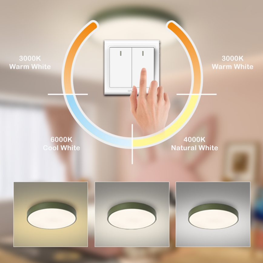 Brilagi - LED Stropní svítidlo POOL LED/60W/230V 3000/4000/6000K pr. 60 cm zelená