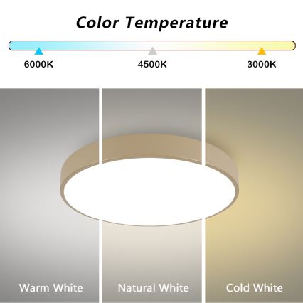 Brilagi - LED Stropní svítidlo POOL LED/60W/230V 3000/4000/6000K pr. 60 cm béžová