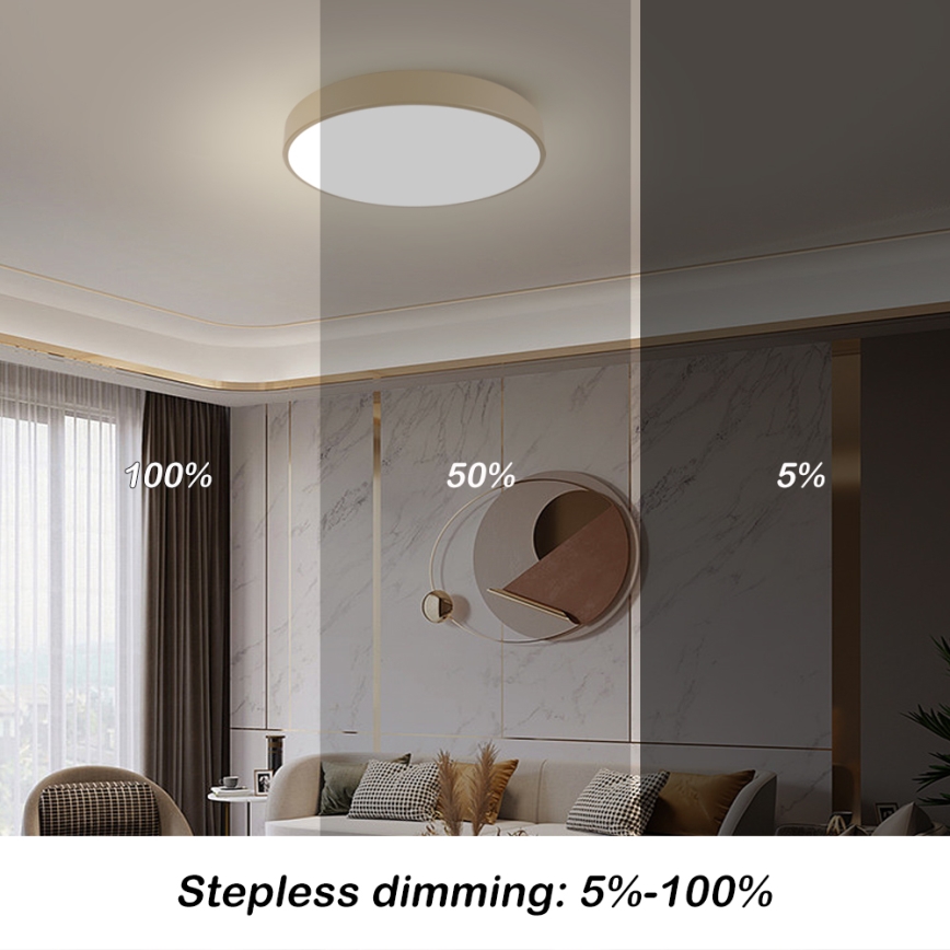Brilagi - LED Stropní svítidlo POOL LED/60W/230V 3000/4000/6000K pr. 60 cm béžová