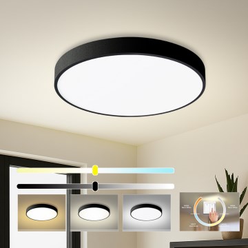 Brilagi - LED Stropní svítidlo POOL LED/60W/230V 3000/4000/6000K pr. 60 cm černá