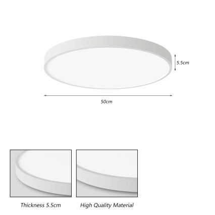 Brilagi - LED Stropní svítidlo POOL LED/60W/230V 3000/4500/6000K 50 cm bílá