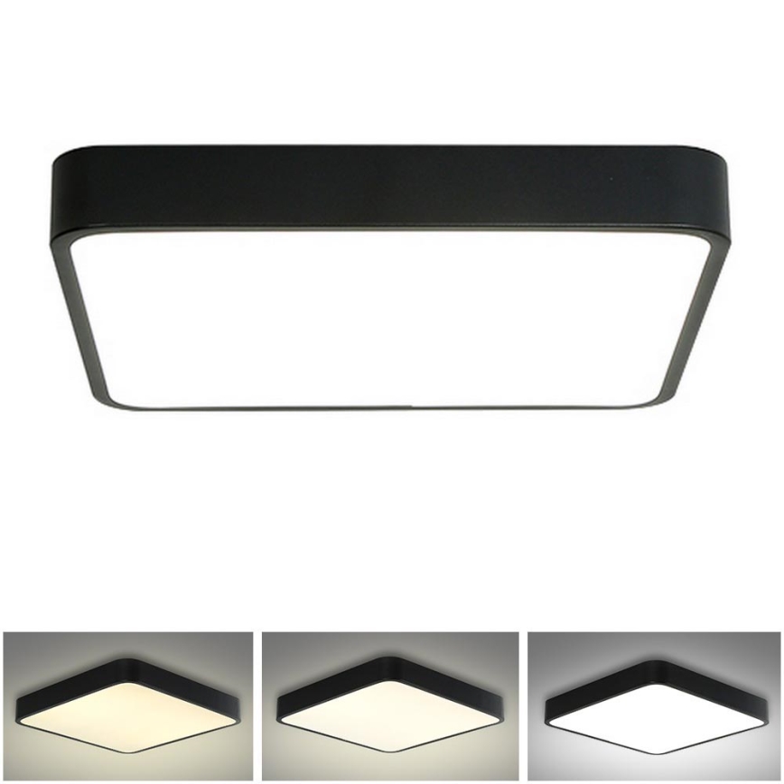 Brilagi - LED Stropní svítidlo POOL SQUARE LED/36W/230V 3000/4500/6000K 40x40 cm černá