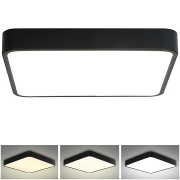 Brilagi - LED Stropní svítidlo POOL SQUARE LED/48W/230V 3000/4500/6000K 50x50 cm černá