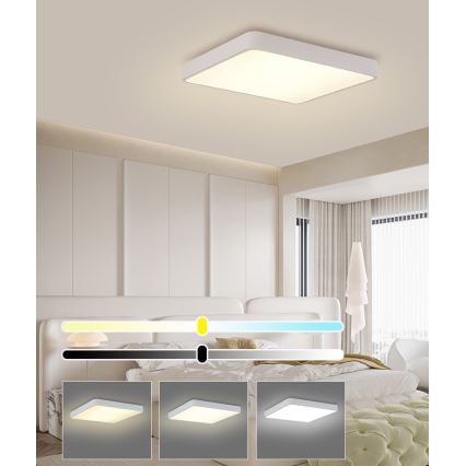 Brilagi - LED Stropní svítidlo POOL SQUARE LED/48W/230V 3000/4500/6000K 50x50 cm bílá