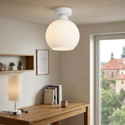 BRILAGI - LED Stropní svítidlo RETRO GLASS 1xE27/60W/230V pr. 15 cm bílá