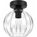 BRILAGI - LED Stropní svítidlo RETRO GLASS 1xE27/60W/230V pr. 18 cm černá/čirá