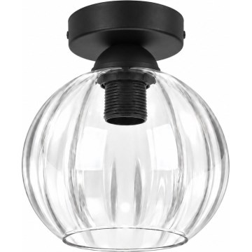 BRILAGI - LED Stropní svítidlo RETRO GLASS 1xE27/60W/230V pr. 18 cm černá/čirá