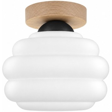 BRILAGI - LED Stropní svítidlo RETRO GLASS 1xE27/60W/230V pr. 20 cm dub/bílá