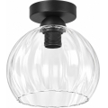 BRILAGI - LED Stropní svítidlo RETRO GLASS 1xE27/60W/230V pr. 25 cm černá/čirá