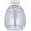 BRILAGI - LED Stropní svítidlo RETRO GLASS 1xE27/60W/230V pr. 26 cm bílá/kouřová šedá