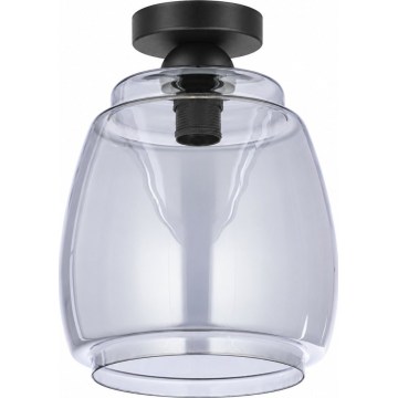 BRILAGI - LED Stropní svítidlo RETRO GLASS 1xE27/60W/230V pr. 26 cm černá/kouřová šedá