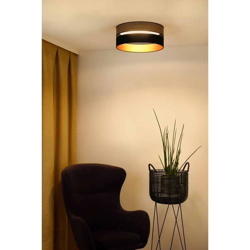 Brilagi - LED Stropní svítidlo ROYAL LED/24W/230V pr. 45 cm černá/zlatá