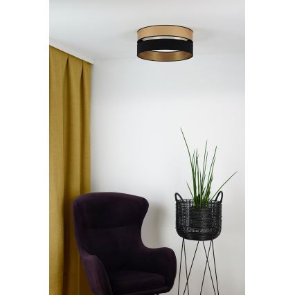 Brilagi - LED Stropní svítidlo ROYAL LED/24W/230V pr. 45 cm černá/zlatá