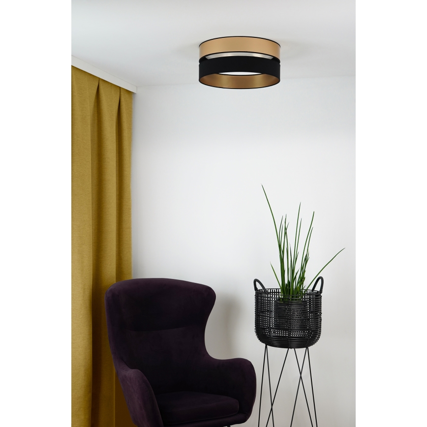 Brilagi - LED Stropní svítidlo ROYAL LED/24W/230V pr. 45 cm černá/zlatá